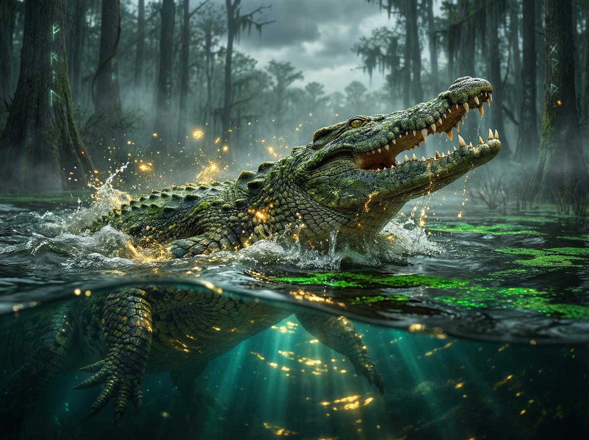 推特-尼罗鳄水下伏击视频