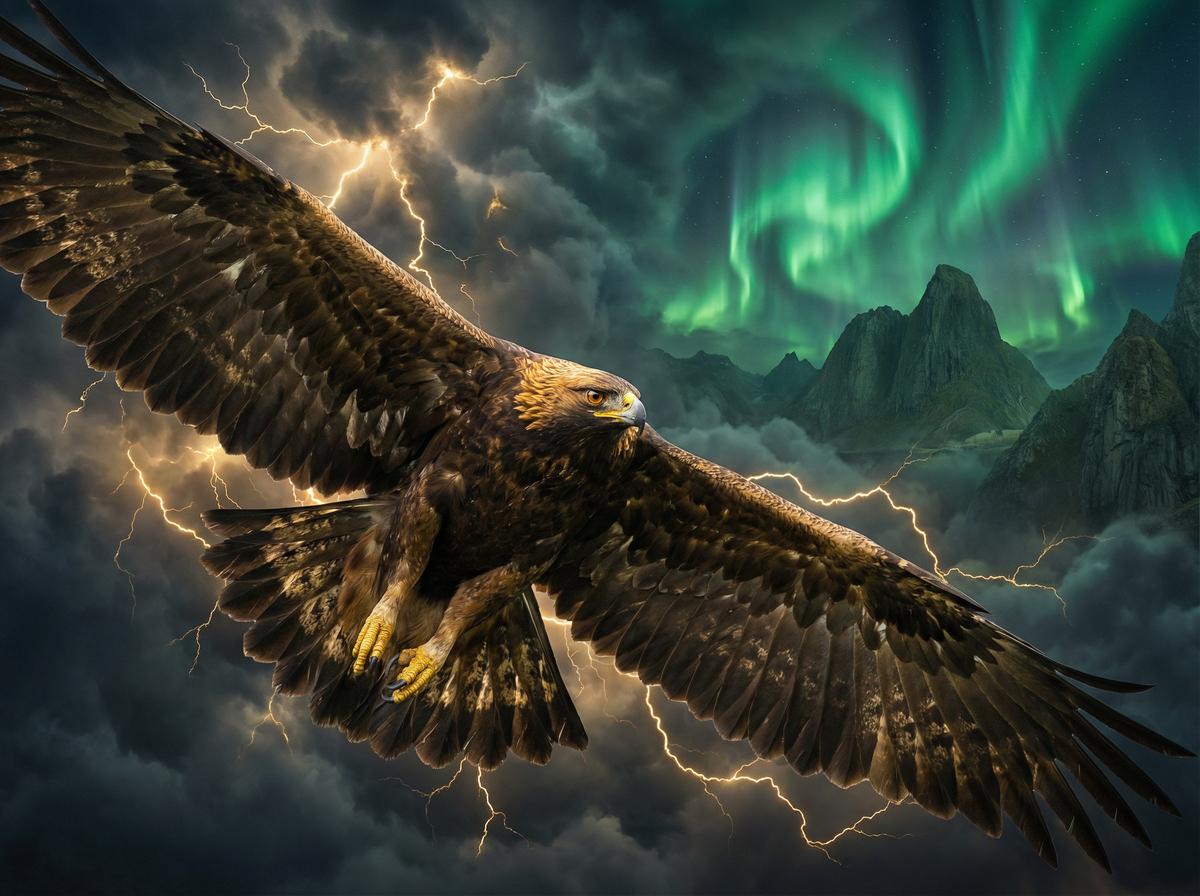 推特-金鹰高空俯冲视频